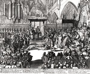 The Coronation of King George I at Westminster Abbey, 31st October 1714